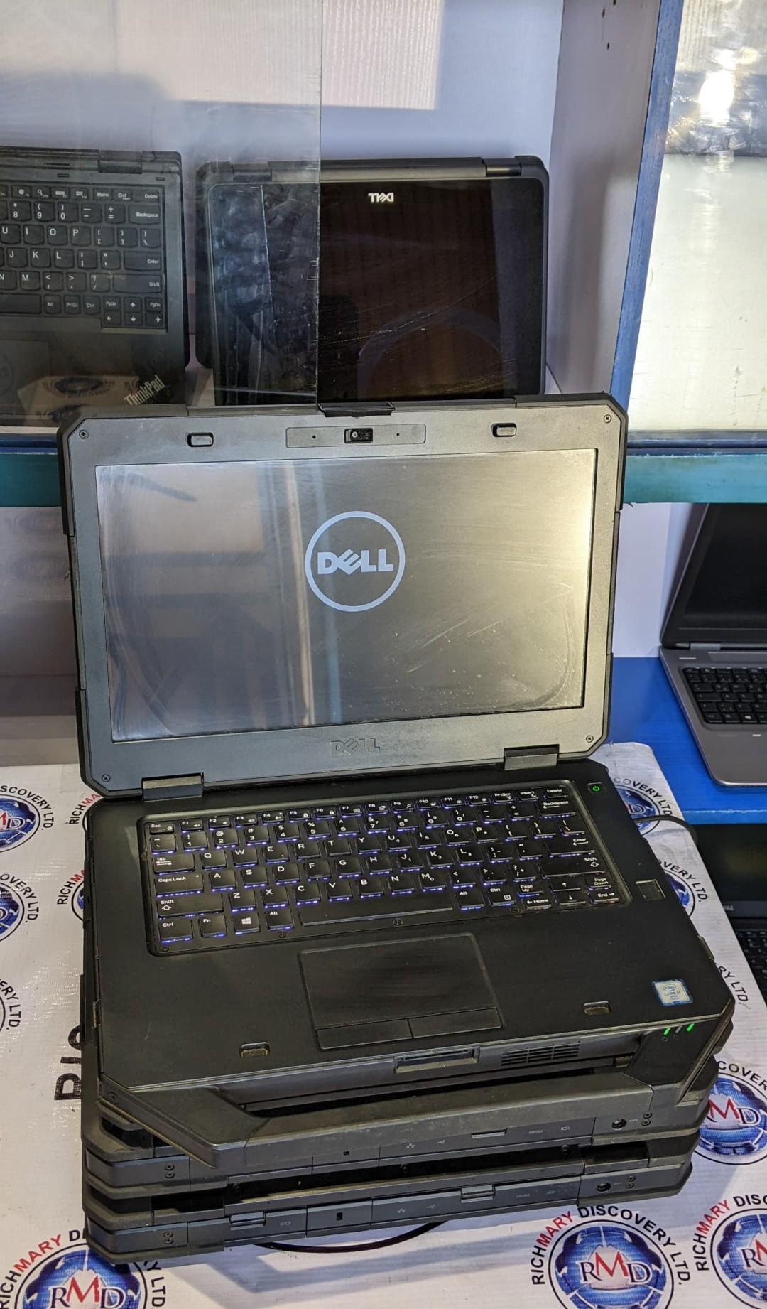 Dell military laptop Core i7 I 8GB I 2gb dedicated graphic I 500GB or 256 SSD I 7th Gen I keyboard light I 14 inches .